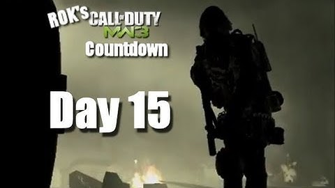 Countdown To MW3 Day -15 -  Game Types  (COD4)