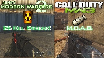 MW2 AK-47 "Tactical Nuke" Vs. MW3 AK-47 "M.O.A.B" Call Of Duty Weapon Comparisons! Nuke Gameplay!