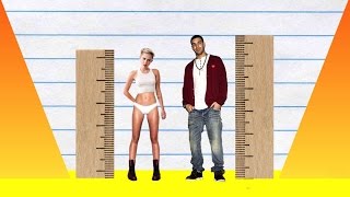 How Much Taller? - Miley Cyrus vs Drake!
