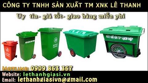 NHÀ CUNG CẤP THÙNG RÁC NHỰA COMPOSITE 120L, 240L CÁC LOẠI GIÁ RẺ 0909.863.367