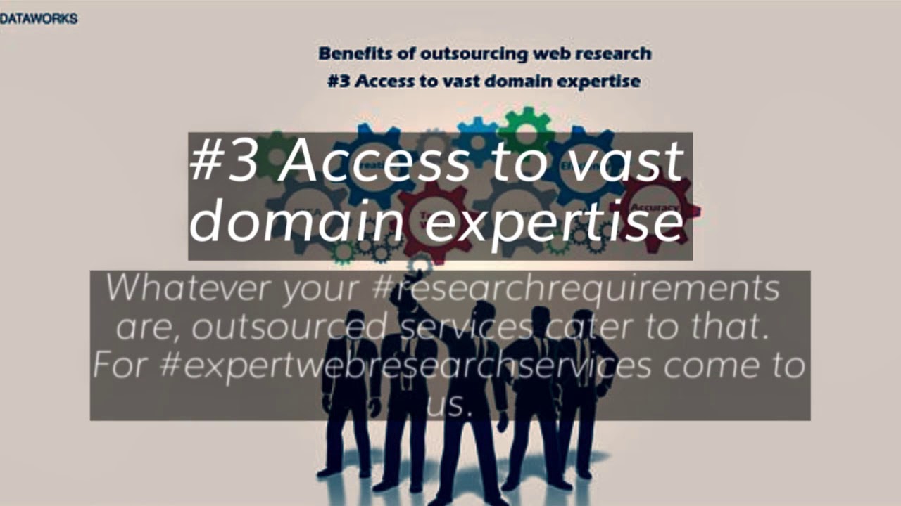 Benefits of outsourcing web research