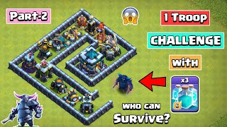 1 Troop Challenge with Clone Spell and Rage Spell [PART-2] | Clash of Clans