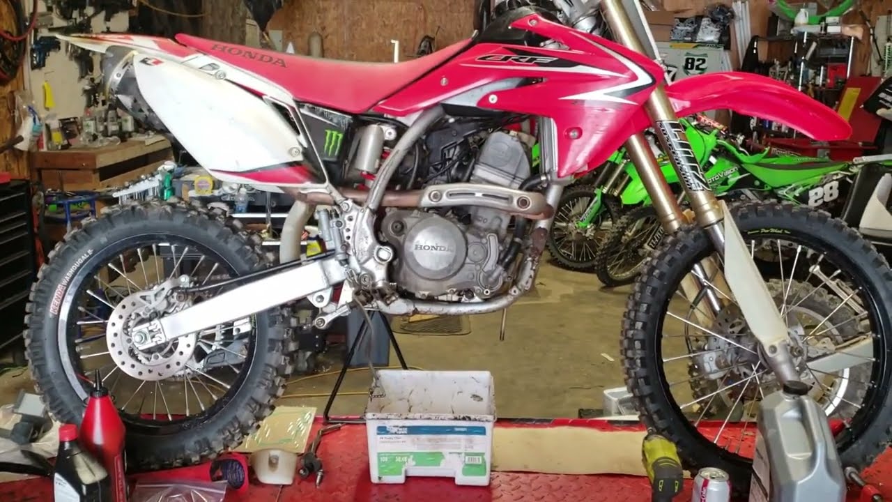 How To Change The Oil In A Honda CRF150R YouTube