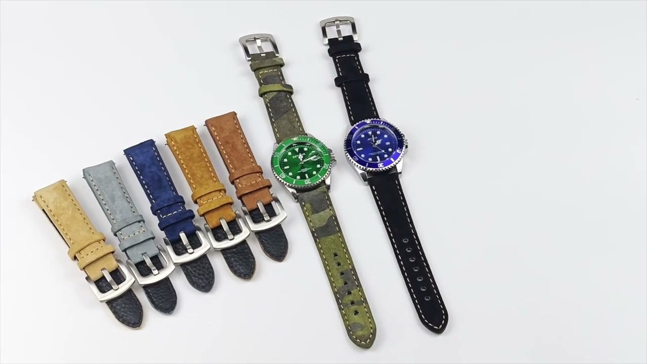 Vintage Suede Leather Watch Strap Review | Handmade Quick Release Bands 18mm–22mm | StrapsLink