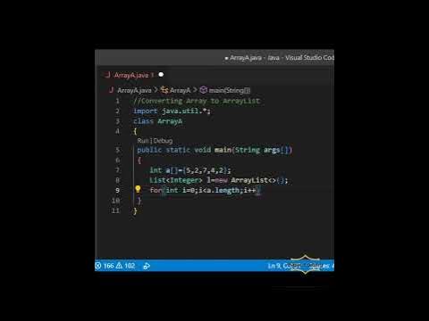 Converting Array to ArrayList using Java |Basic Coding | - YouTube