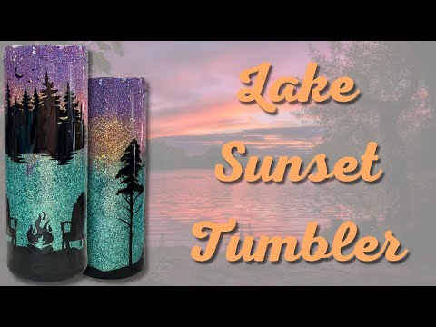 Glow Powder Sunset Tumbler  Super Easy Tumbler to Create! 