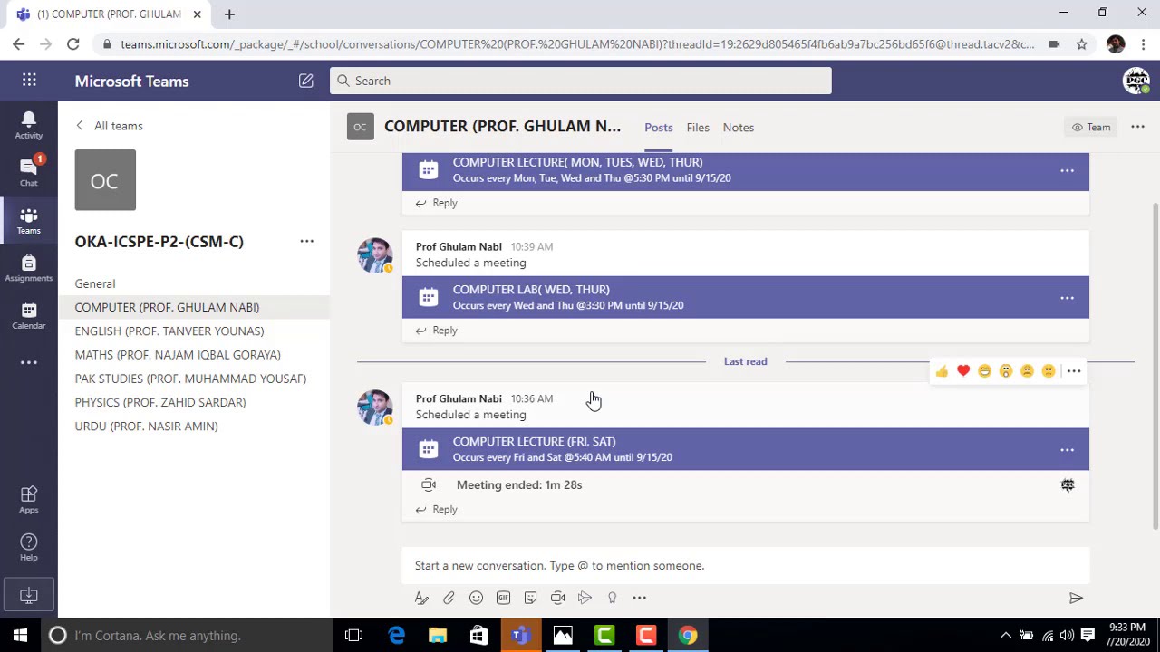How to join online classes on microsoft teams using web portal youtube