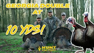 GOBBLERS AT 10 YARDS! (Georgia Opening Day Turkey Hunt)