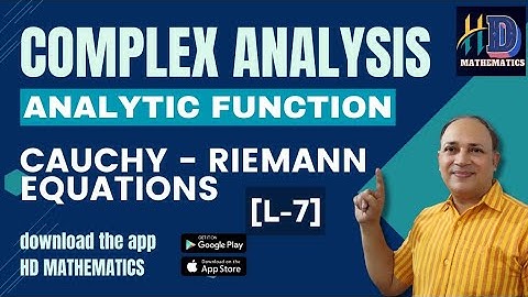 cauchy riemann equations in complex analysis  analytic functions complex analysis Bsc maths in hindi
