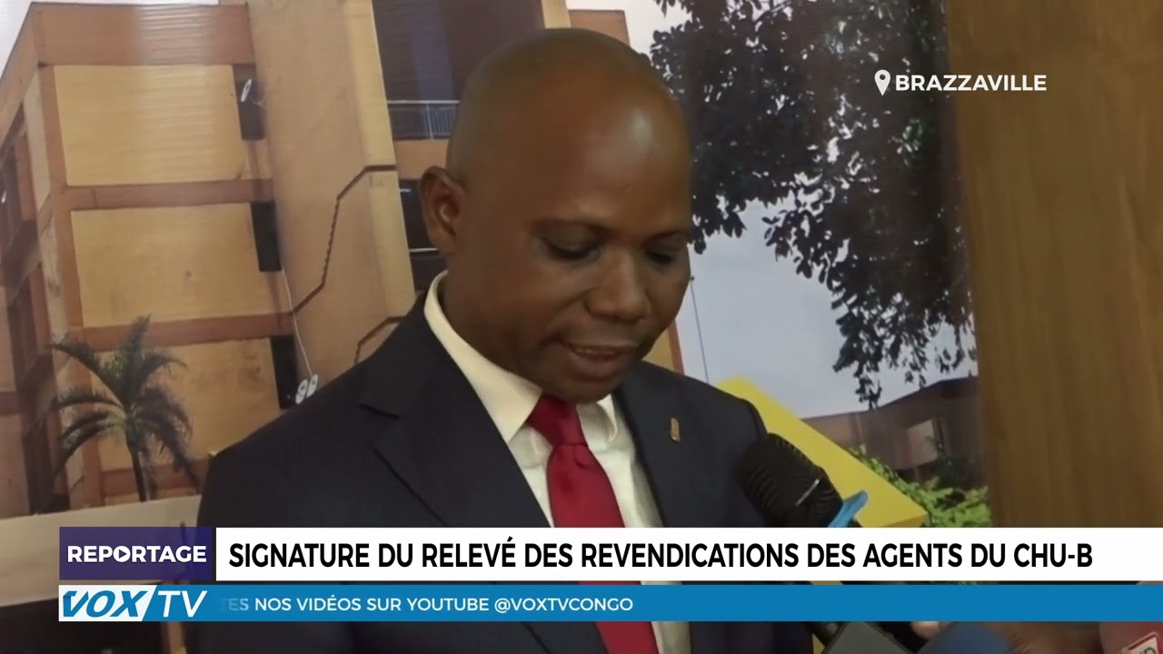 Signature du relevé des revendications des agents du CHU B