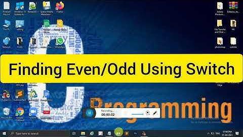 Finding Even / Odd Using Switch | C Program