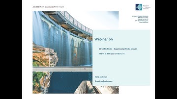 Webinar on Experimental Modal Analysis (EMA) using ARTeMIS Modal