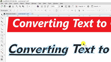 Coverting Text to the Curve in Coreldraw