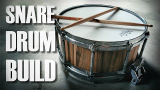 How I Built a Custom Walnut Snare Drum from Scratch - WOODWORKING