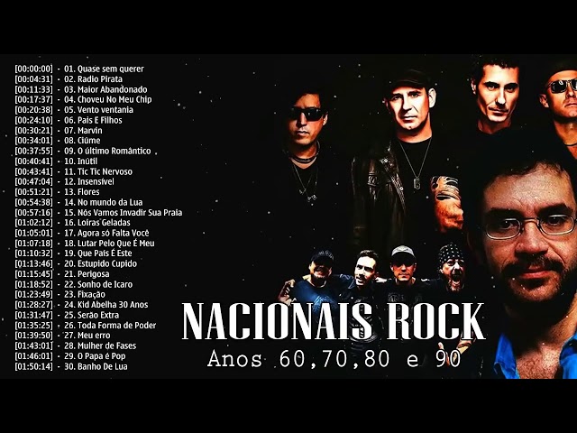 Sucessos Rock Nacional Brasileiro 60/70/80/90  - O Melhor do Rock Brasileiro de Todos os Tempos class=