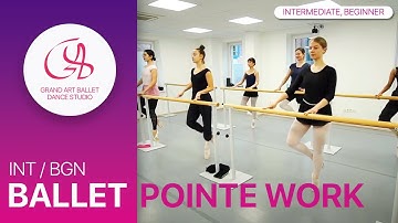 POINTE TECHNIQUE BALLET CLASS / INTERMEDIATE, BEGINNER LV. #ballet #pointeshoes #beginners #dance