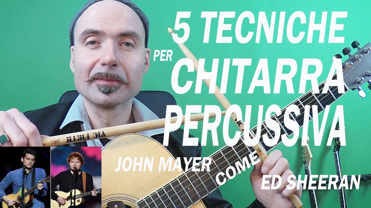 Lezioni di chitarra. 5 Tecniche per chitarra Fingerstyle percussiva. 5 percussive guitar tecnique