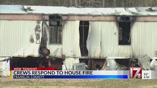 Residents displaced by fire in Franklin Co. home