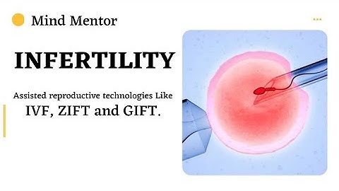 Infertility and Assisted Reproductive Technologies || IVF, ZIFT and GIFT || By Mind Mentor