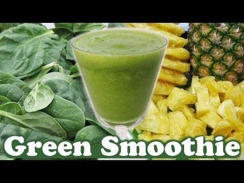 healthy-green-smoothie-challenge-spinach-pineapple-organic-honey-banana-fruit-juice-video-by-jazevox