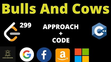 Bulls And Cows Leetcode | Leetcode 299 | Leetcode September Challenge
