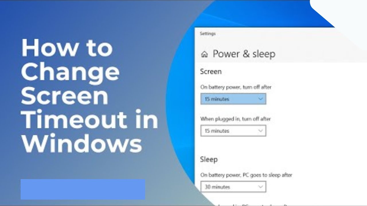 Increase Your Laptop's Screen Timeout In SECONDS! I How to increase ...