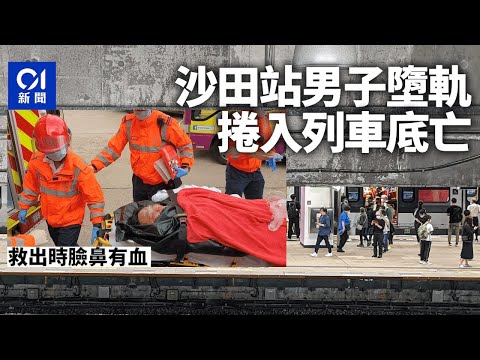 東鐵綫沙田站男子墮軌捲車底　消防救出送院亡　列車服務一度受阻｜01新聞｜東鐵綫｜沙田｜珍惜生命｜墮軌
