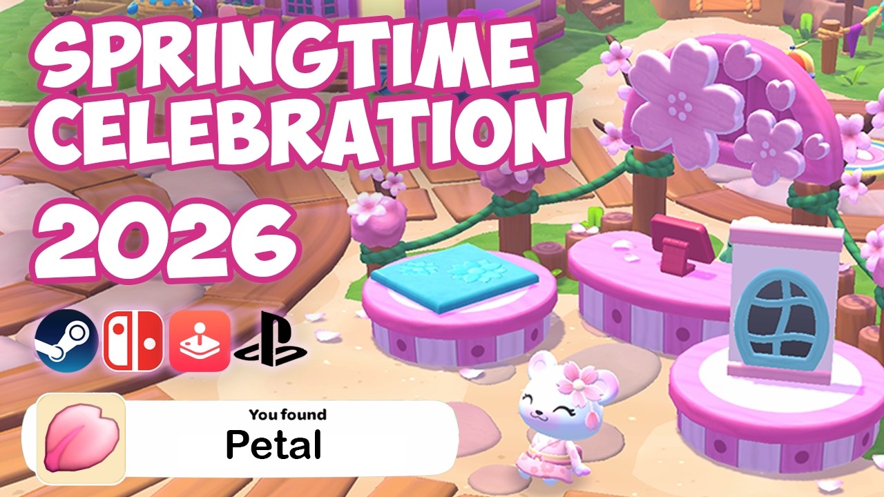 Finding ALL The Hidden Petals FAST In Hello Kitty Island Adventure's 2026 Springtime Celebration