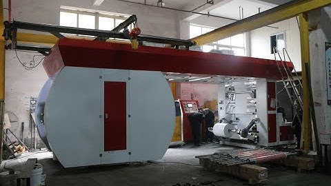 CI flexo printing machine 6 color Kraft cement paper bag