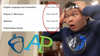 I GOT ALL FIVES??? | AP Score Reaction 2020