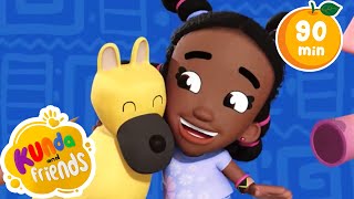 Popular Nursery Rhymes With Kunda & Friends! | Fun And Educational Kids Songs Compilation (1hr+)