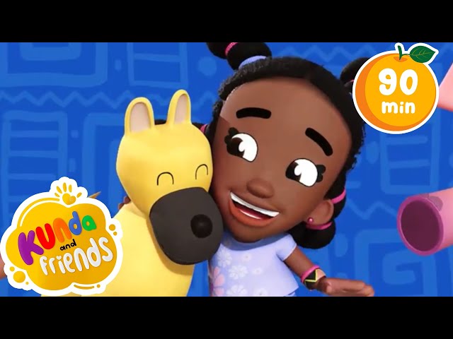 Popular Nursery Rhymes With Kunda & Friends! | Fun And Educational Kids Songs Compilation (1hr+) class=