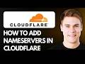 How to Add Nameservers in Cloudflare (Step By Step) 2026!