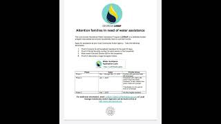 LIHWAP|Water Assistance | Get help with the bill.