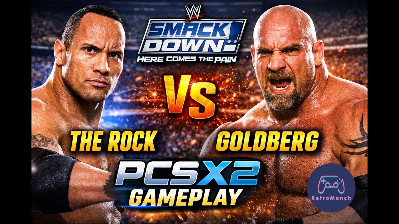 The ROCK V/S GOLDBERG | WWE SmackDown! Here Comes the Pain | PCSX2