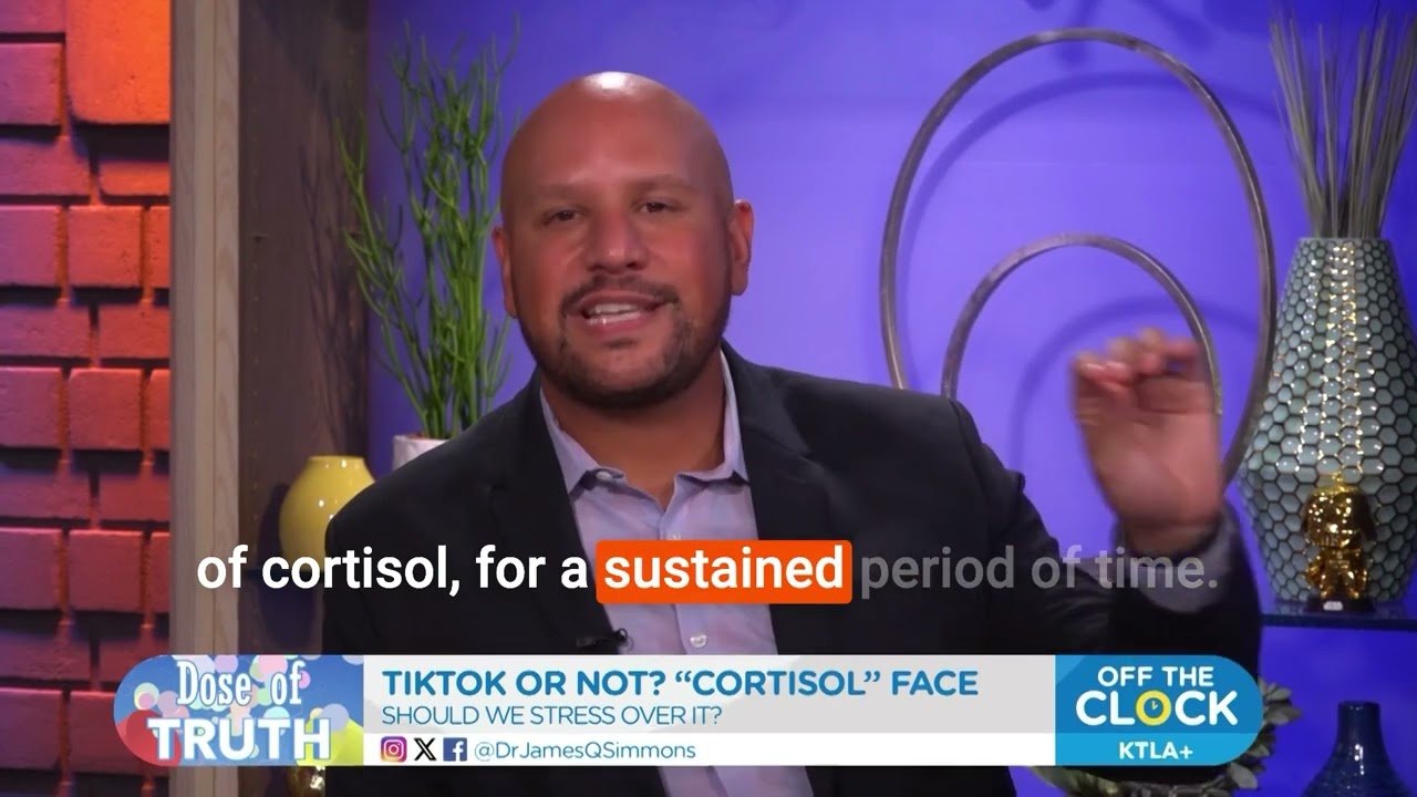 Dr. James Simmons re: Cortisol Face is not a thing on KTLA