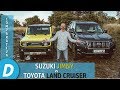 Comparativa 4x4 ¡al límite!: Suzuki Jimny vs Toyota Land Cruiser | Prueba Offroad | Diariomotor