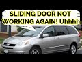 HOW TO REPLACE/REPAIR SLIDING DOOR CABLE ON A TOYOTA SIENNA 04 05 06 07 08 09 10