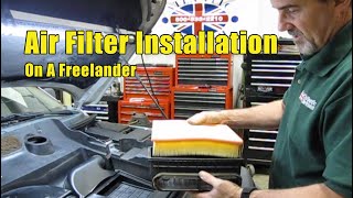 Air Filter Installation On A Freelander