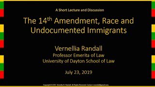 14th Amendment, Race and Illegal Immigrants