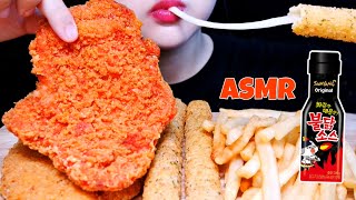 ASMR FRIED CHICKEN PIE, CHEESE STICK 롯데리아 지파이 치즈스틱 EATING SOUNDS MUKBANG / NO TALKING