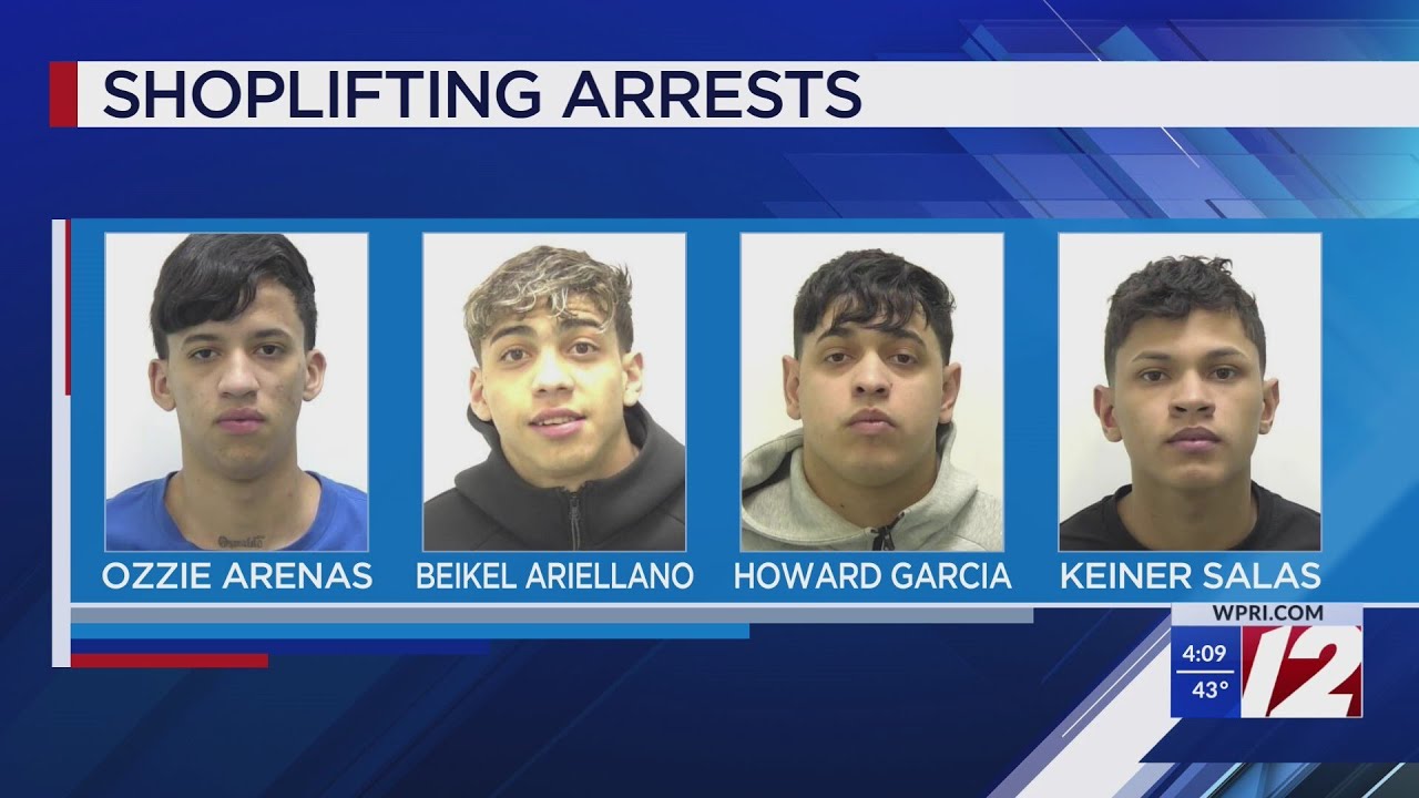 Four arrested in suspected theft ring - YouTube