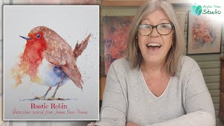Paint a Festive Robin Redbreast in Watercolour: Easy & Rustic Holiday Tutorial!