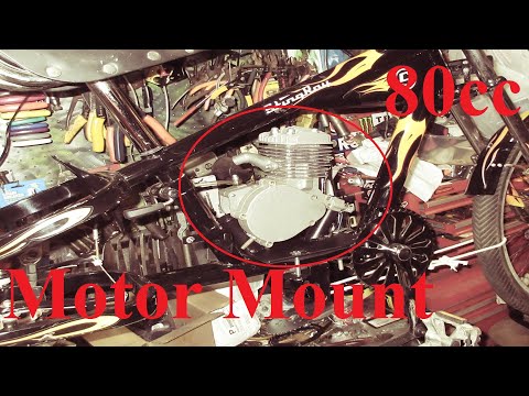 schwinn occ chopper bicycle motor mount Motorized Offset Wide Frame Kit Schwinn Stingray Chopper Bicycle Engine