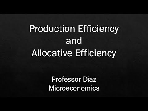 Video: Allocative thiab productive efficiency nyob qhov twg?