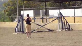 HIGH JUMPING on my horse....CHASE ME CHARLIE UPTO 1METRE 37!