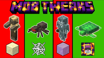 I nerfed/buffed some Minecraft mobs ("Mob Tweaks" data pack v1.1 - Shrinkflation & Variation)