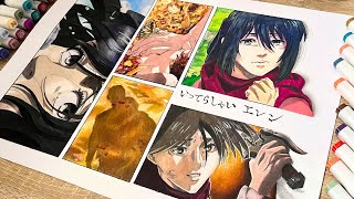 Drawing MIKASA ACKERMAN 😔 | Attack on Titan