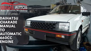 Daihatsu Charade Manual to Auto 660cc Engine Conversion
