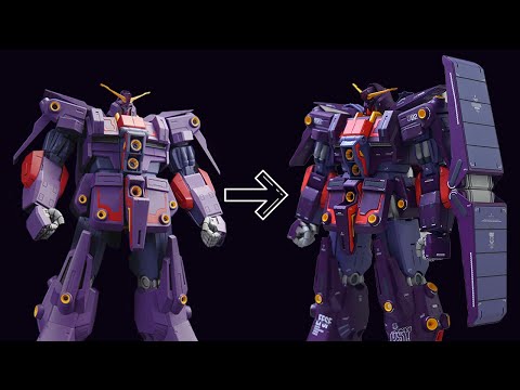 HG Psycho Gundam Mk-II Full Build + Paint in 99 Minutes
